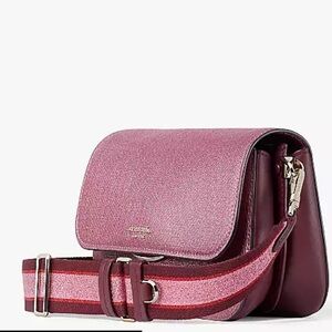 Kate Spade ♠️ leather glitter crossbody bag nwt